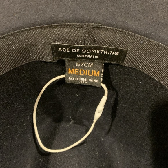 ACE OF SOMETHING OSLO FEDORA 100% AUSTRALIAN WOOL 57cm MEDIUM NAVY BLUE - Picture 7 of 7